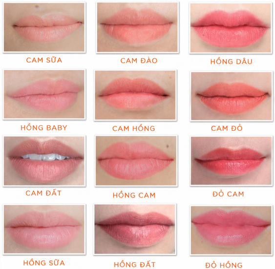 Chọn màu môi phù hợp cho môi từng bị đen