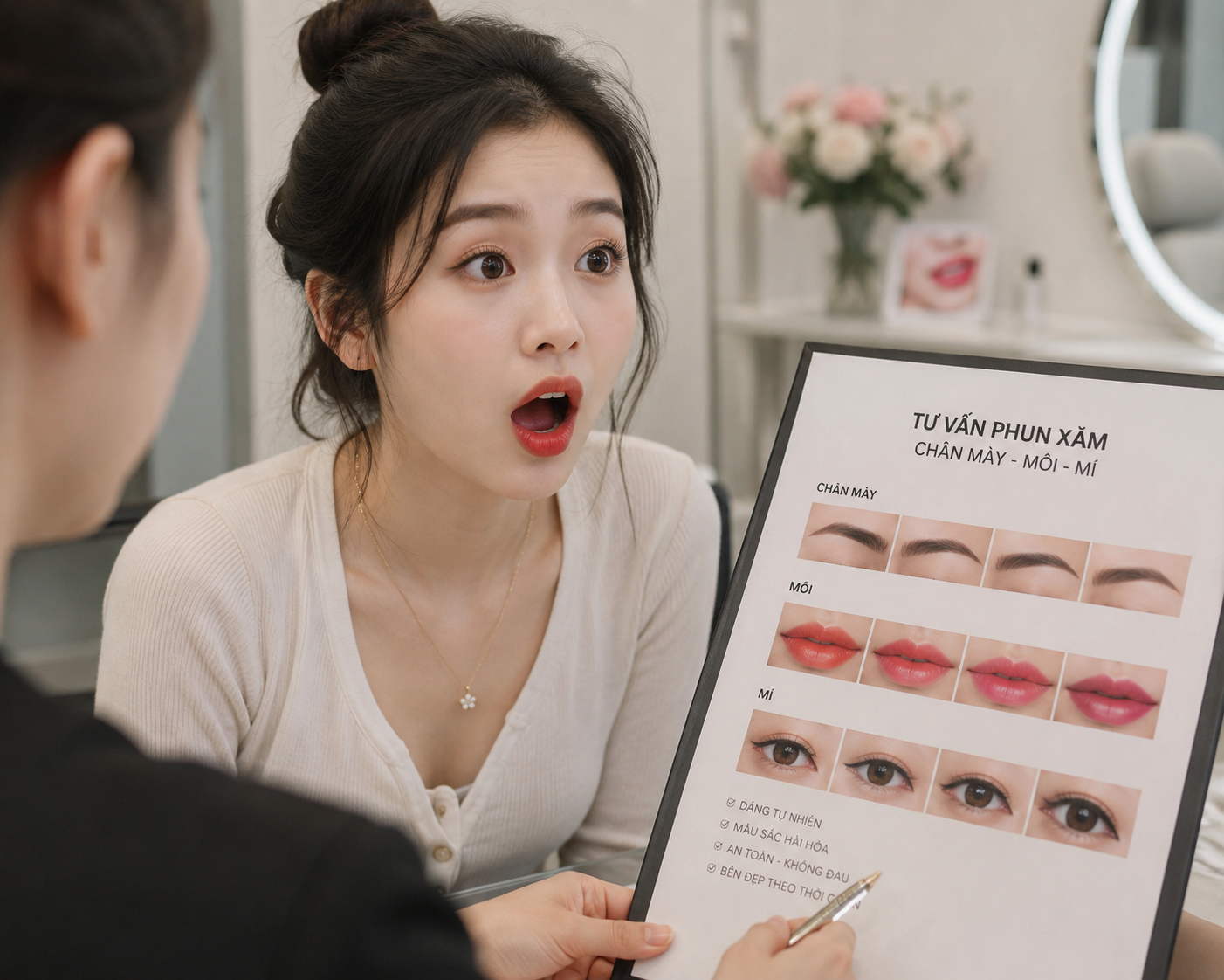 Tư vấn trước khi phun xăm cần hỏi những gì?
