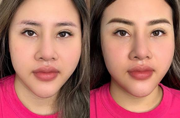 Kết quả sửa chân mày cũ giúp màu mày hài hòa hơn