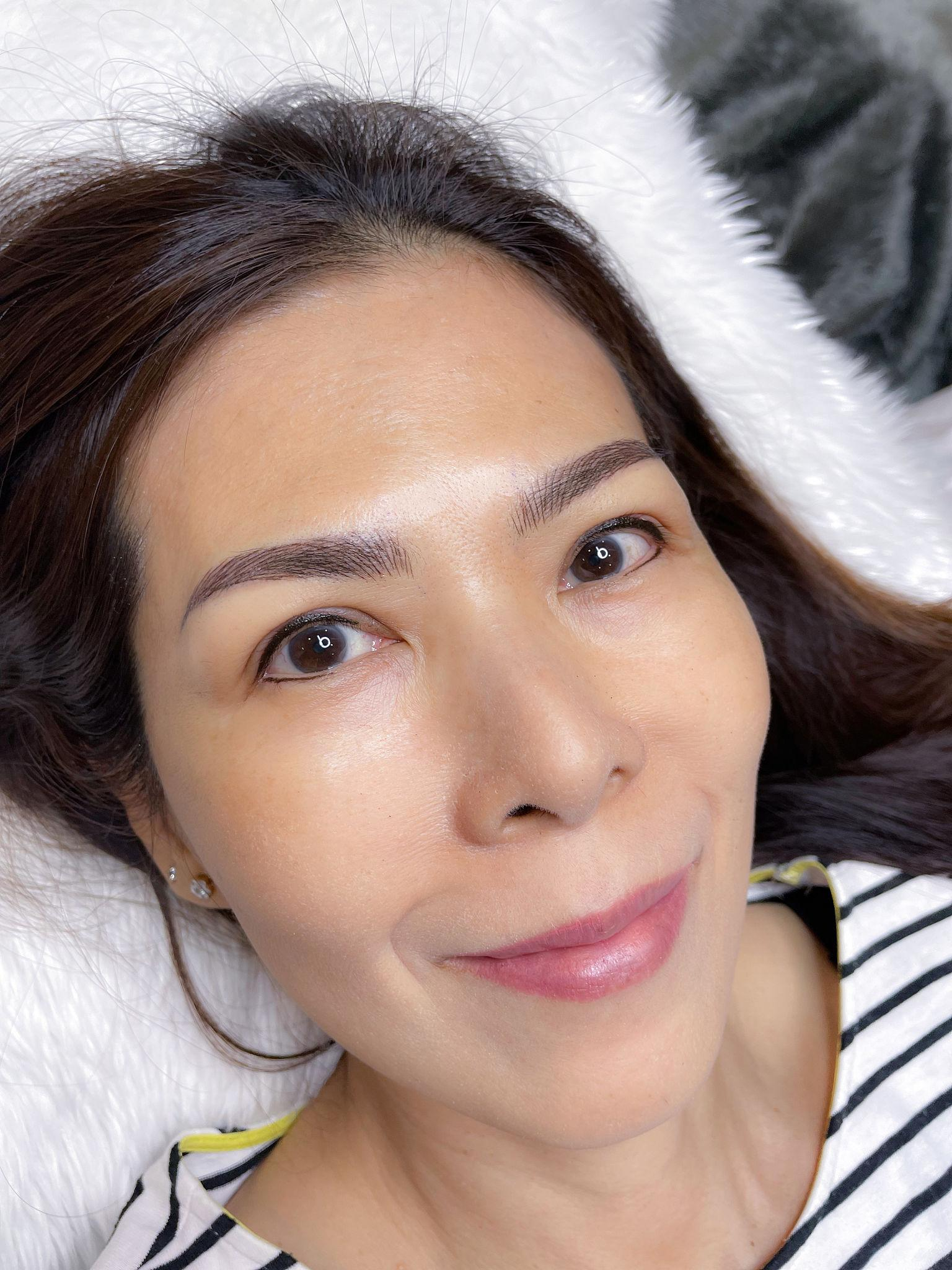 Dáng mày sau khi xử lý màu cũ nhìn mềm và tự nhiên